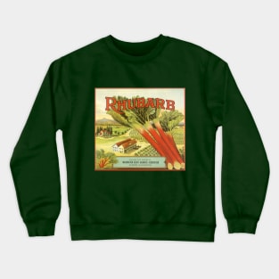 Vintage Rhubarb Crate Label Crewneck Sweatshirt